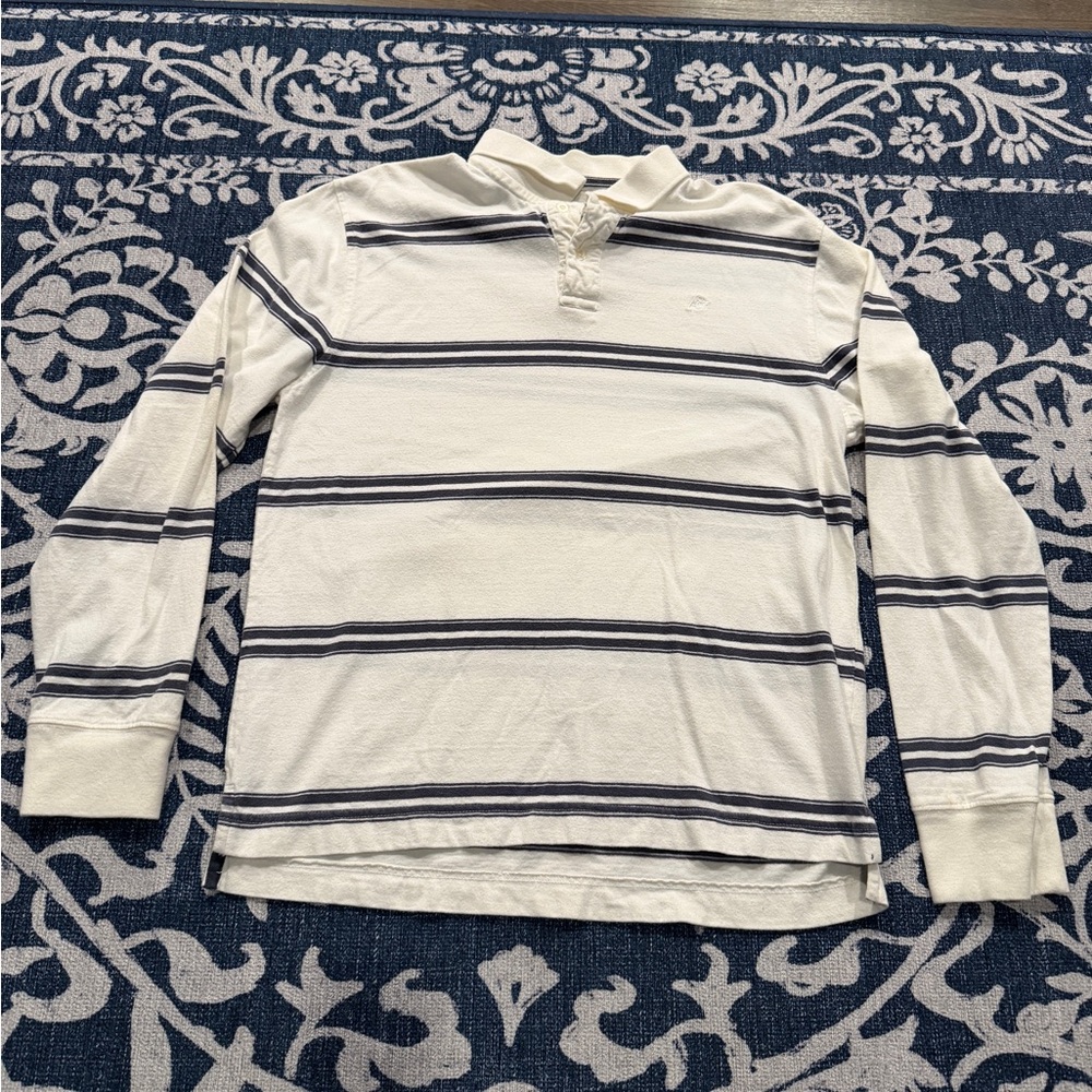 Aeropostale vintage Navy and White Striped Polo
